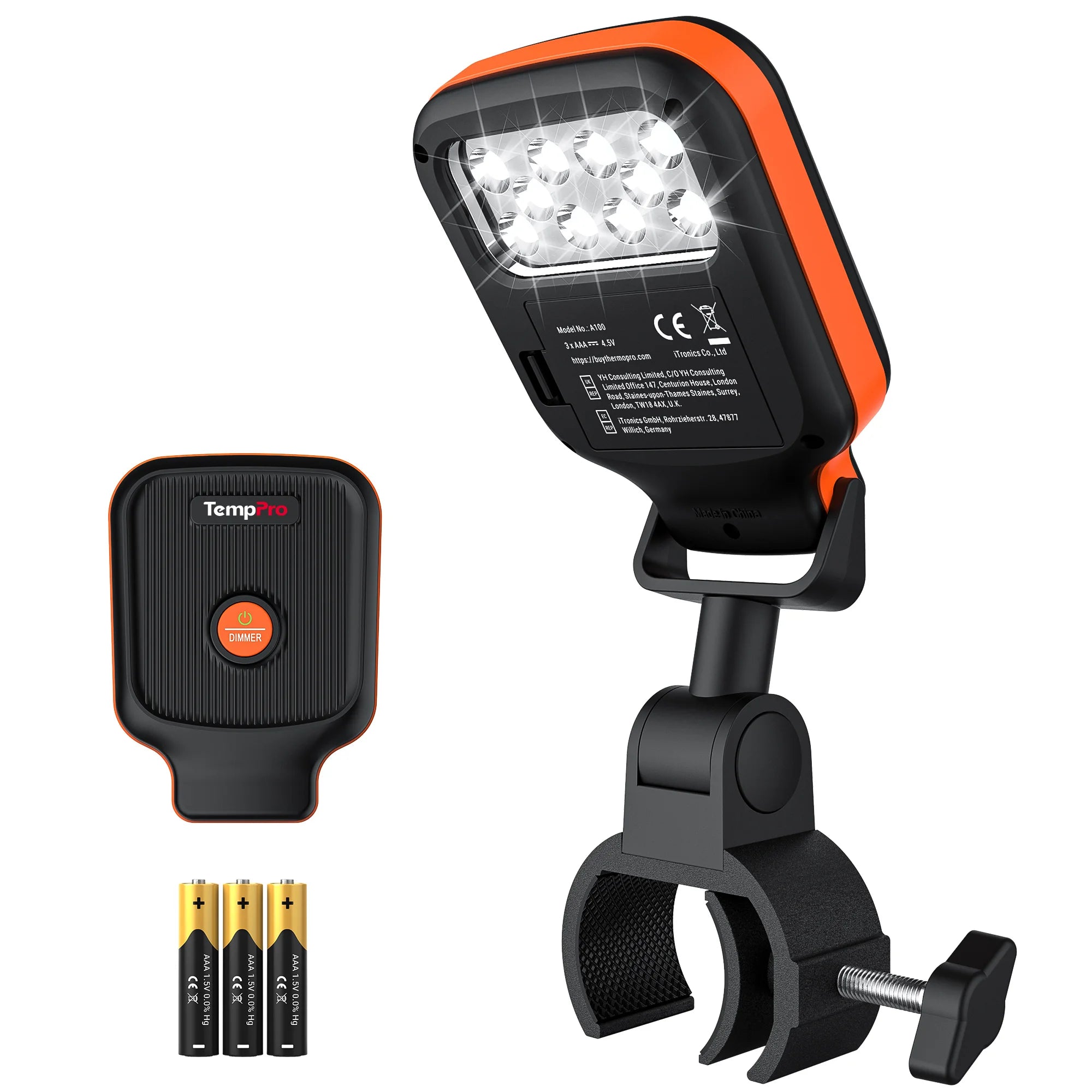 TempPro A100 Grill Lights — 10 High-Intensity LEDs, Hands-Free