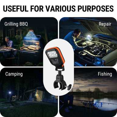 Lumières de barbecue TempPro A100 — 10 LED haute intensité, mains libres
