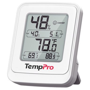 Termómetro e Higrómetro de Invernadero TempPro TempAir CORE TP150 — ±1°F/±2% HR, Máx/Mín 24h