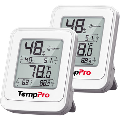 Termómetro e Higrómetro de Invernadero TempPro TempAir CORE TP150 — ±1°F/±2% HR, Máx/Mín 24h