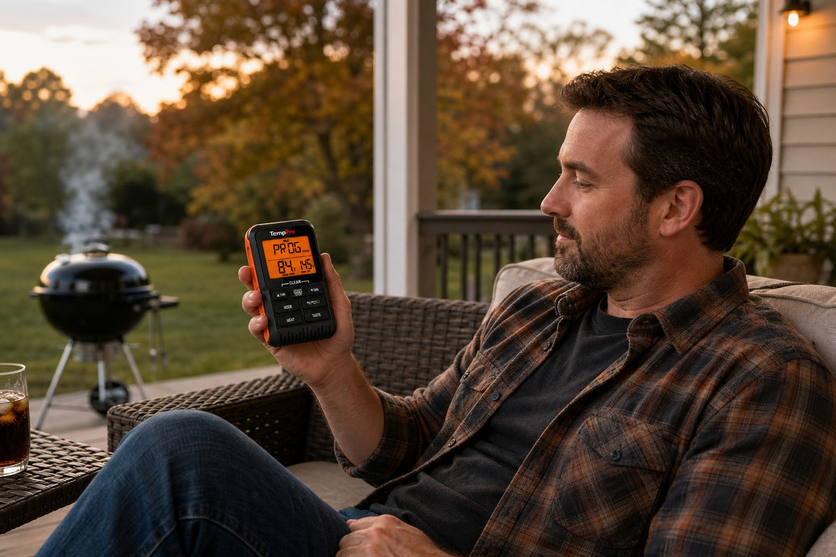 TP806BW 300FT Wireless Meat Thermometer receiver, no app needed