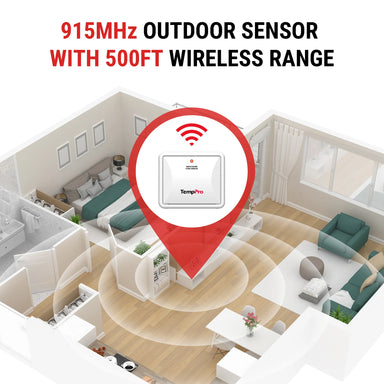 TempPro TX-2B Add-On Humidity Sensor — 915MHz, for Indoor/Outdoor Thermometers