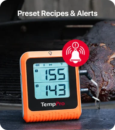 Thermomètre à viande sans fil TempPro TempSync ELITE TP920 — Bluetooth intelligent, alertes d'application