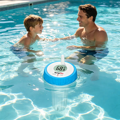 Thermomètre de piscine sans fil TempPro TempAir PLUS TP211B — Portée de 150 m, étanche IPX8