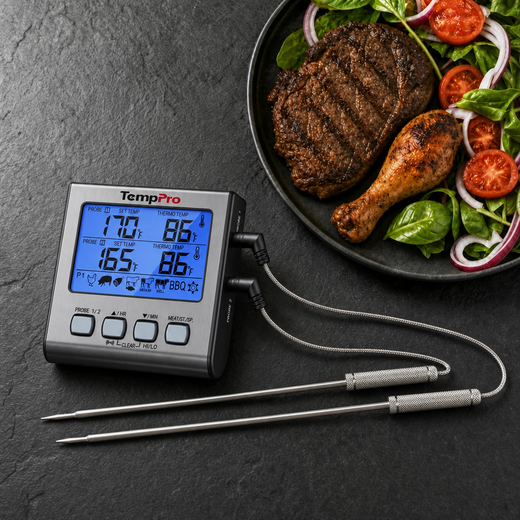 Thermomètre à viande sans rinçage TP17