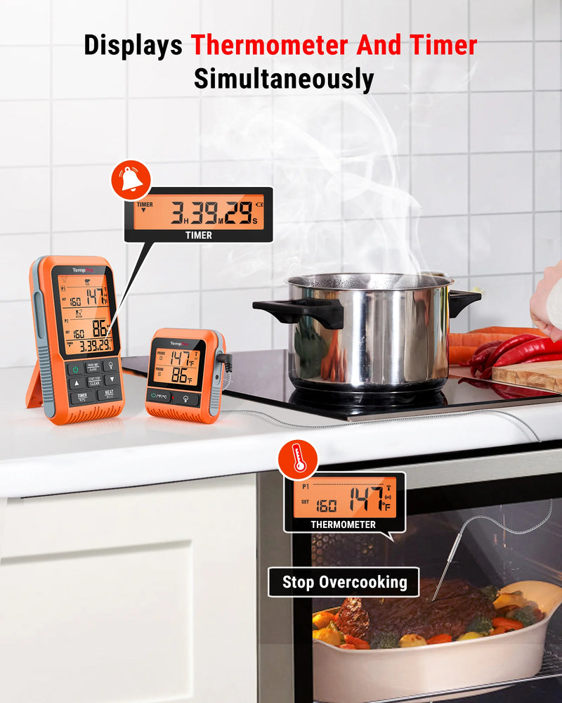 Termómetro inalámbrico para carne TP826