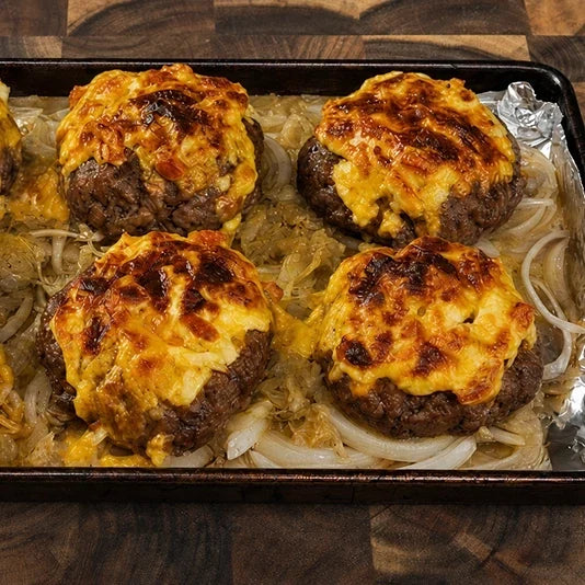 Pâtés de porc juteux farcis au bacon