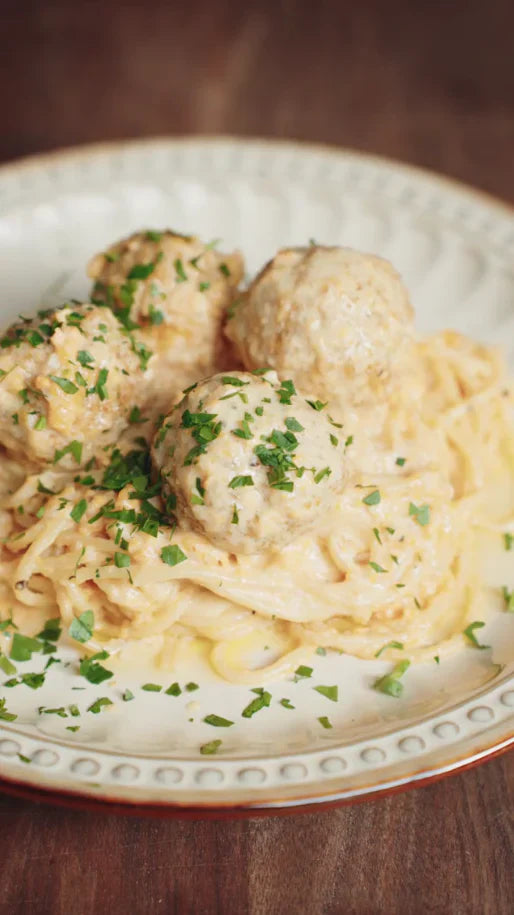 Creamy Boursin Shrimp Pasta