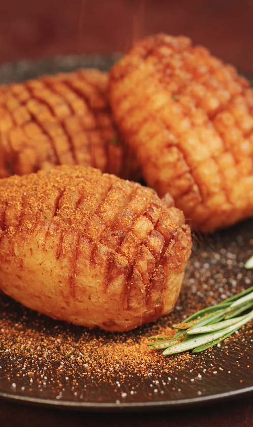 Papas Hasselback 