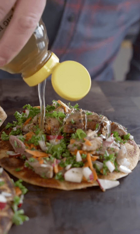 Tacos de pato cargados