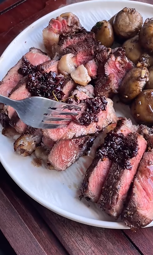 Red-Wine-Marinated Ribeye