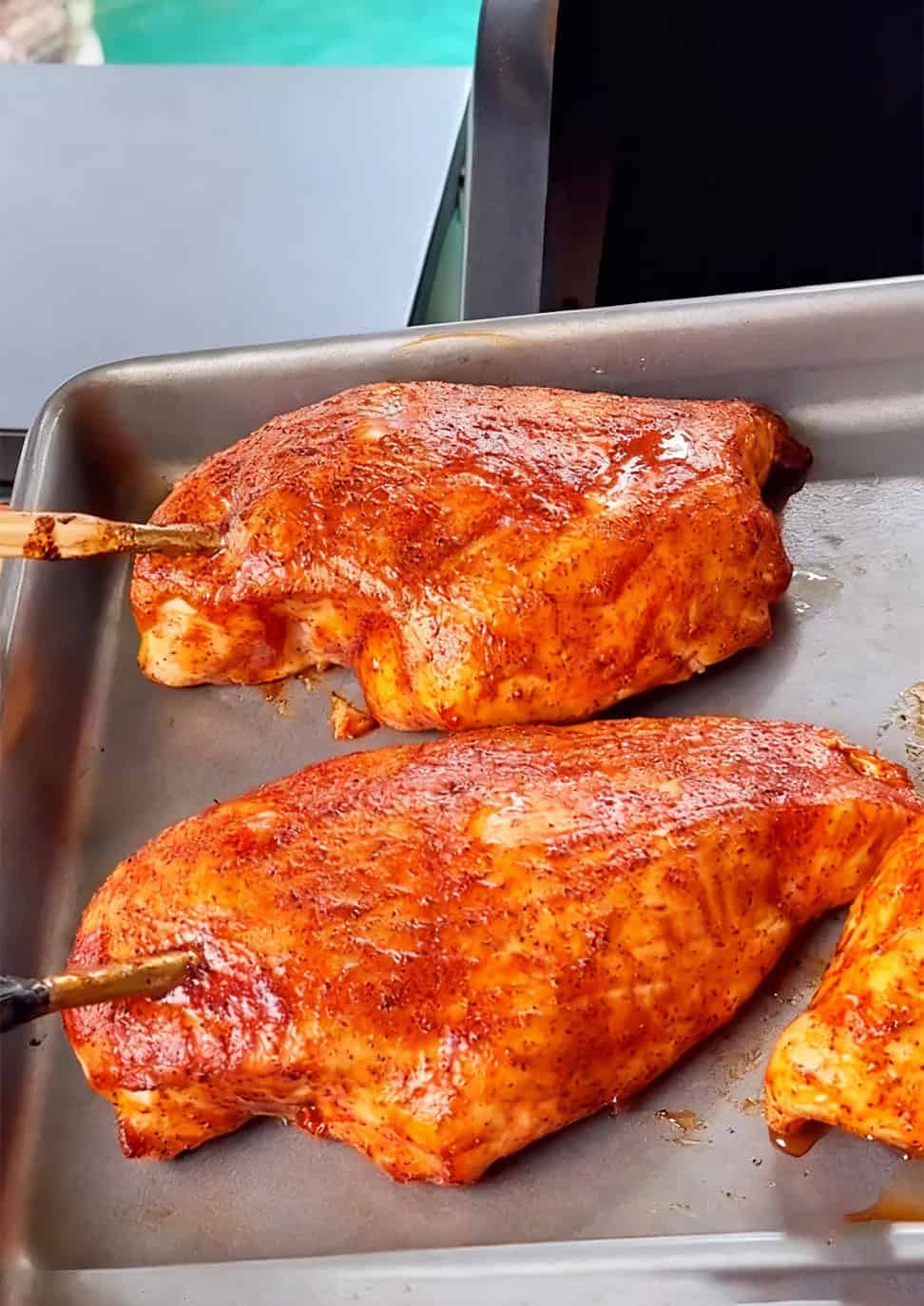 Poitrine de poulet fumée 