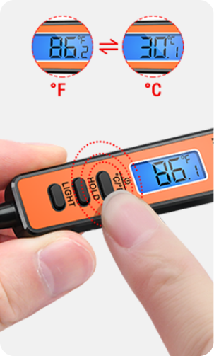 Paquete económico: termómetro infrarrojo de pistola ThermoPro TP30 y termómetro digital de lectura instantánea para carne ThermoPro TP01S
