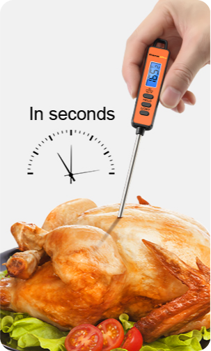 Paquete económico: termómetro infrarrojo de pistola ThermoPro TP30 y termómetro digital de lectura instantánea para carne ThermoPro TP01S