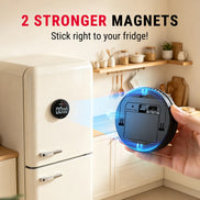 Temporizador digital de cocina TempPro TM04B - Control de un toque, LED de 3.1"