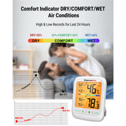 Thermomètre hygromètre d'intérieur Bluetooth TP359, lot de 2
