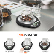 TempPro IC203 Stainless Steel Kitchen Scale — 4 Units, Tare Function