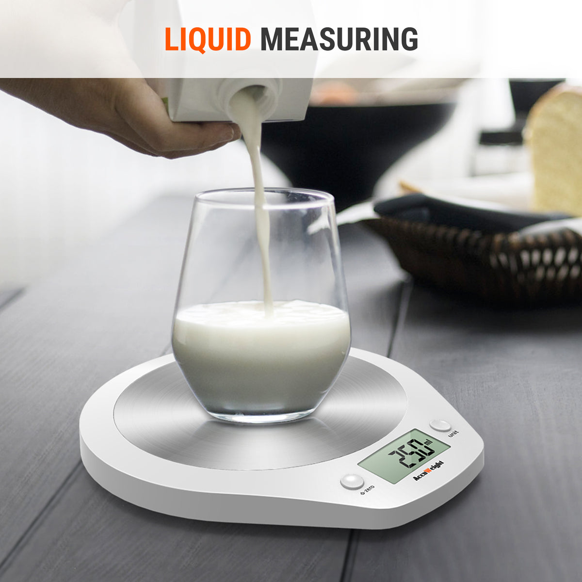 TempPro IC203 Stainless Steel Kitchen Scale — 4 Units, Tare Function