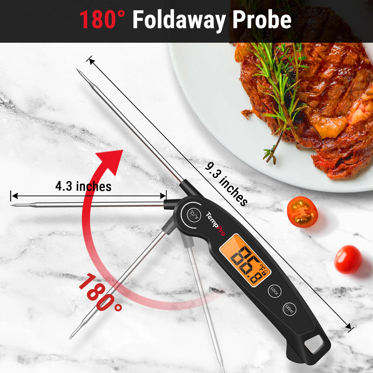 TempPro TempSpike TP960 Wireless Meat Thermometer + TP605 Instant-Read Thermometer — Value Pack