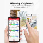 Termómetro higrómetro Bluetooth para interiores TempPro TP357 (paquete de 2)