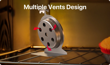 Thermomètre de Four TempPro AOT200 — 100 à 600 °F, Sans Pile, Cadran Antirouille