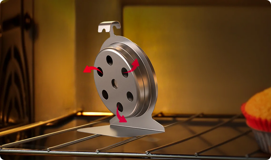Thermomètre de Four TempPro AOT200 — 100 à 600 °F, Sans Pile, Cadran Antirouille