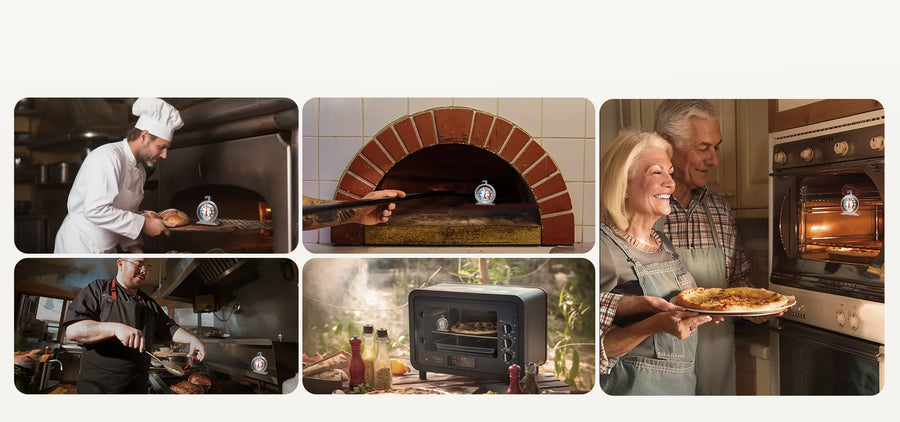 Thermomètre de Four TempPro AOT200 — 100 à 600 °F, Sans Pile, Cadran Antirouille