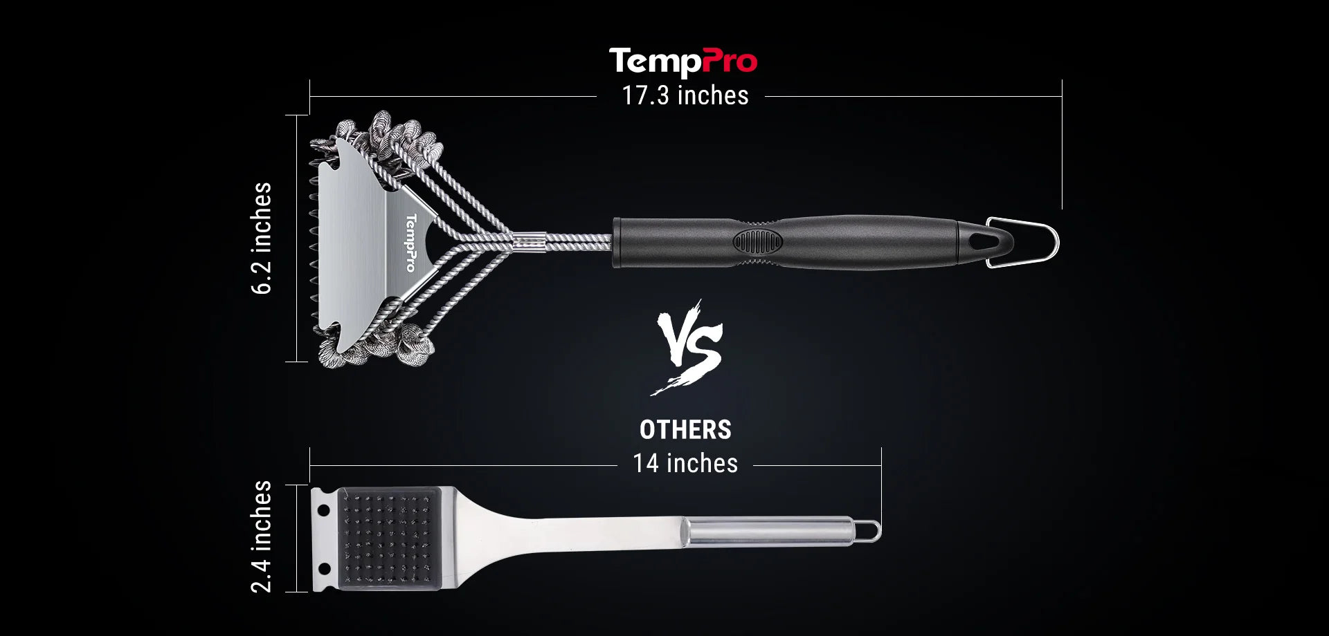 Cepillo de alambre para parrilla ThermoPro AGT300