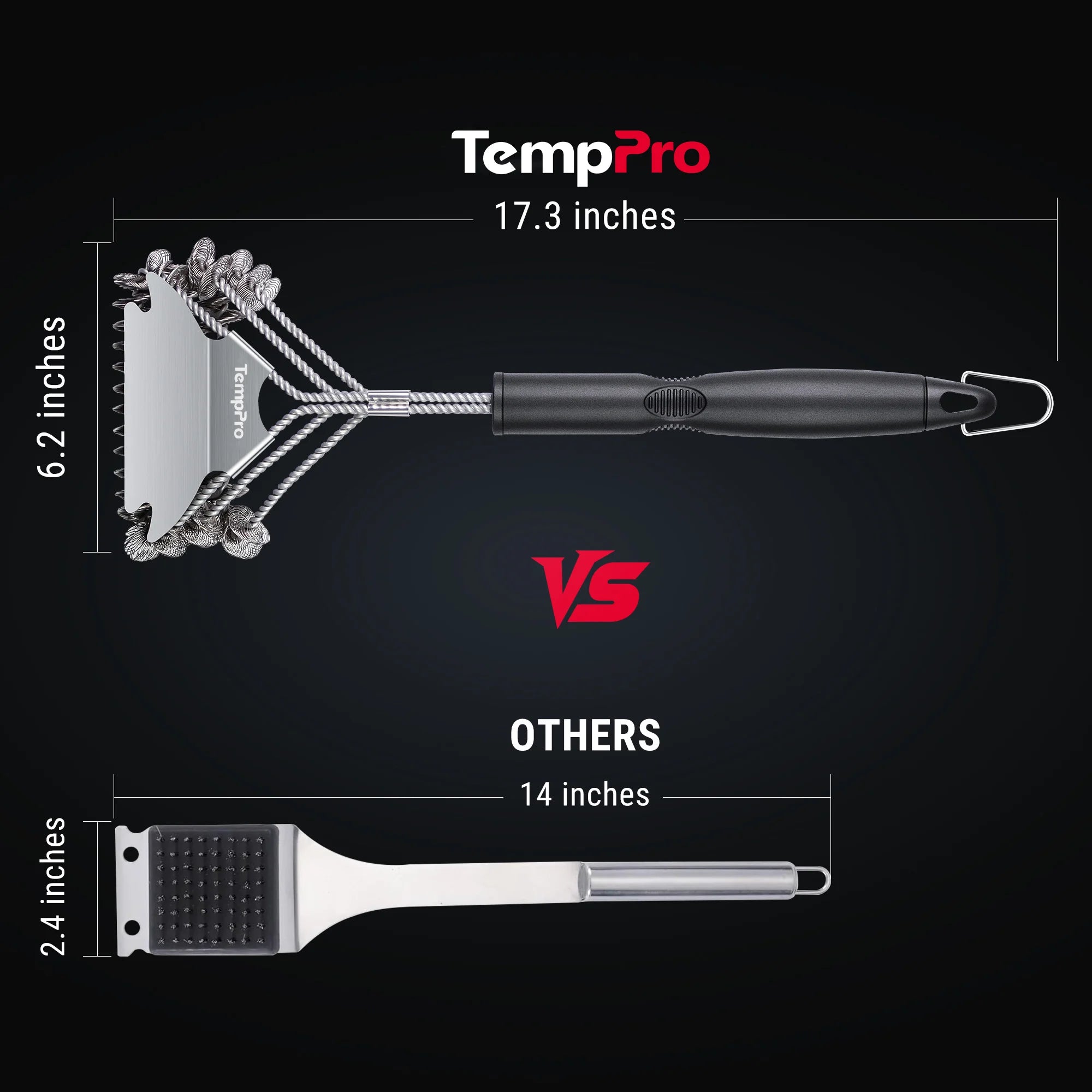 Cepillo de alambre para parrilla ThermoPro AGT300