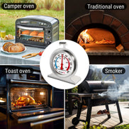 Thermomètre de Four TempPro AOT200 — 100 à 600 °F, Sans Pile, Cadran Antirouille