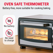Thermomètre de Four TempPro AOT200 — 100 à 600 °F, Sans Pile, Cadran Antirouille