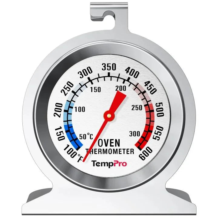 Thermomètre de Four TempPro AOT200 — 100 à 600 °F, Sans Pile, Cadran Antirouille
