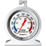 Thermomètre de Four TempPro AOT200 — 100 à 600 °F, Sans Pile, Cadran Antirouille