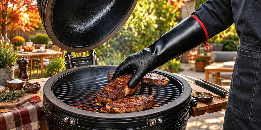 Kit de parrilla Halloween After-Dark: TP972, TP620, luz para parrilla, TP100 e IC203 + delantal GRATIS