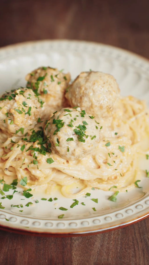 Pâtes crémeuses aux crevettes Boursin 