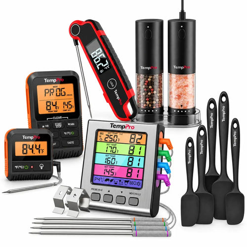 Halloween Smoke, Season & Serve Kit: TP17H, TP806BW, TP620 & APG709 2-Pack + FREE Spatulas