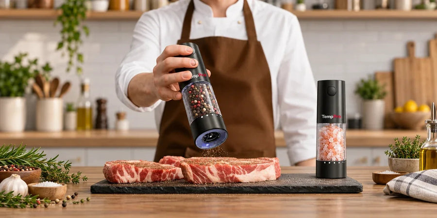 Halloween Smoke, Season & Serve Kit: TP17H, TP806BW, TP620 & APG709 2-Pack + FREE Spatulas