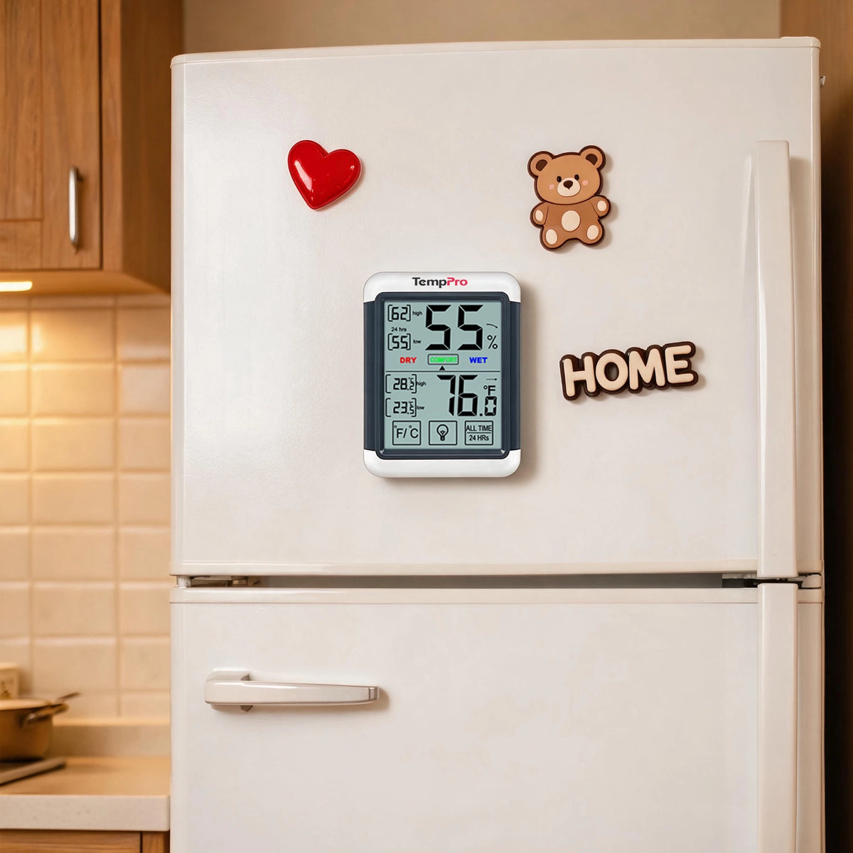Termómetro e higrómetro digital de interior TempPro TempAir CORE TP55 — ±1°F/±2% HR, registros de máximos/mínimos