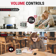 TempPro TM02 Digital Kitchen Timer — Dual Countdown, 2.6" LCD