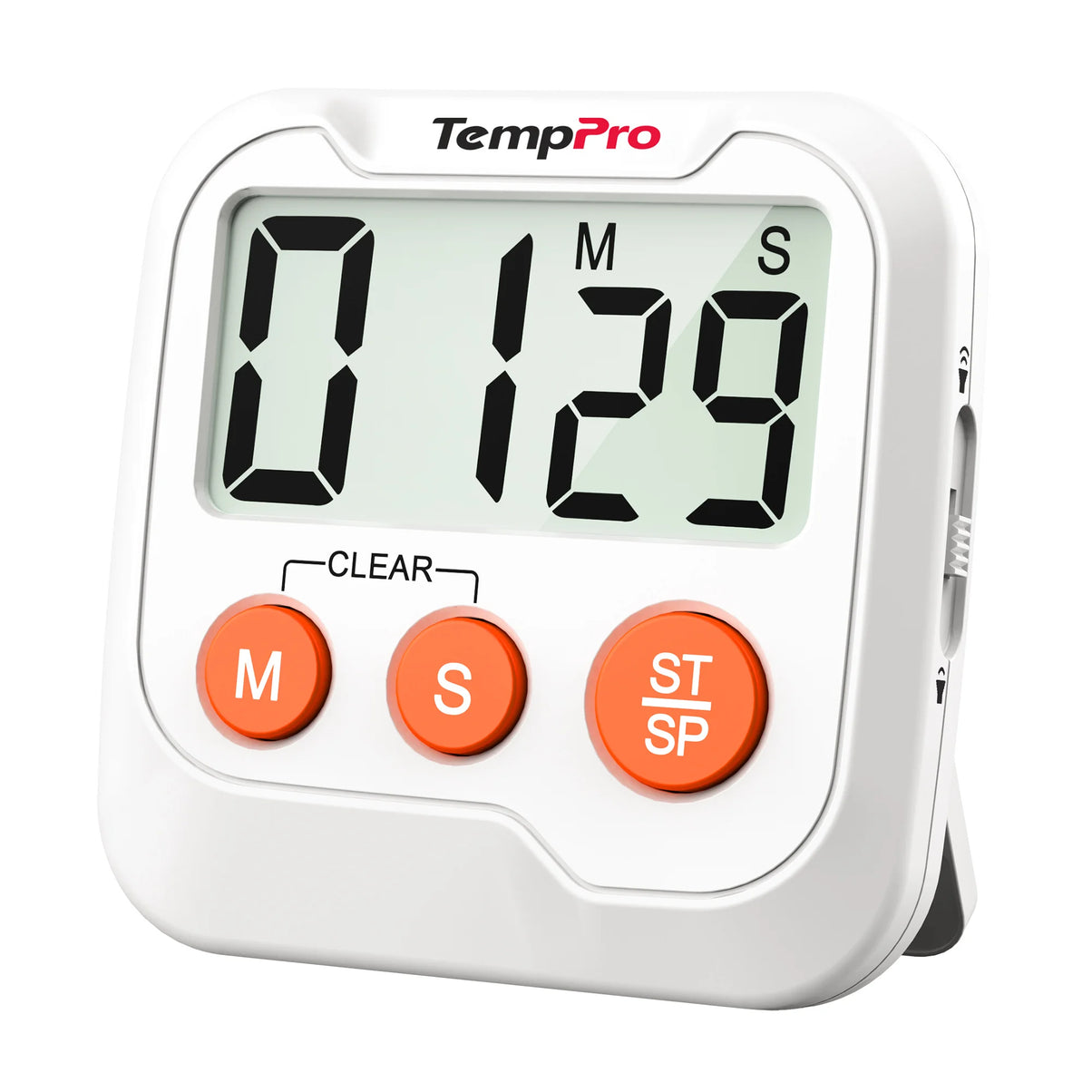 TempPro TM03 Digital Kitchen Timer — Memory Recall, 2-Level Alarm