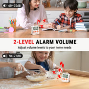 TempPro TM03 Digital Kitchen Timer — Memory Recall, 2-Level Alarm