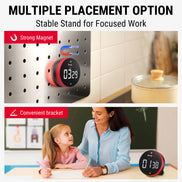 Temporizador de cocina digital TempPro TM04 — Control de un toque, LED de 3,1"