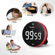 TempPro TM04 Digital Kitchen Timer — One-Touch Control, 3.1" LED