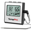 Termómetro para carne TempPro TempTrack CORE TP16 (deja insertado) — Apto para horno y parrilla, alarma programable