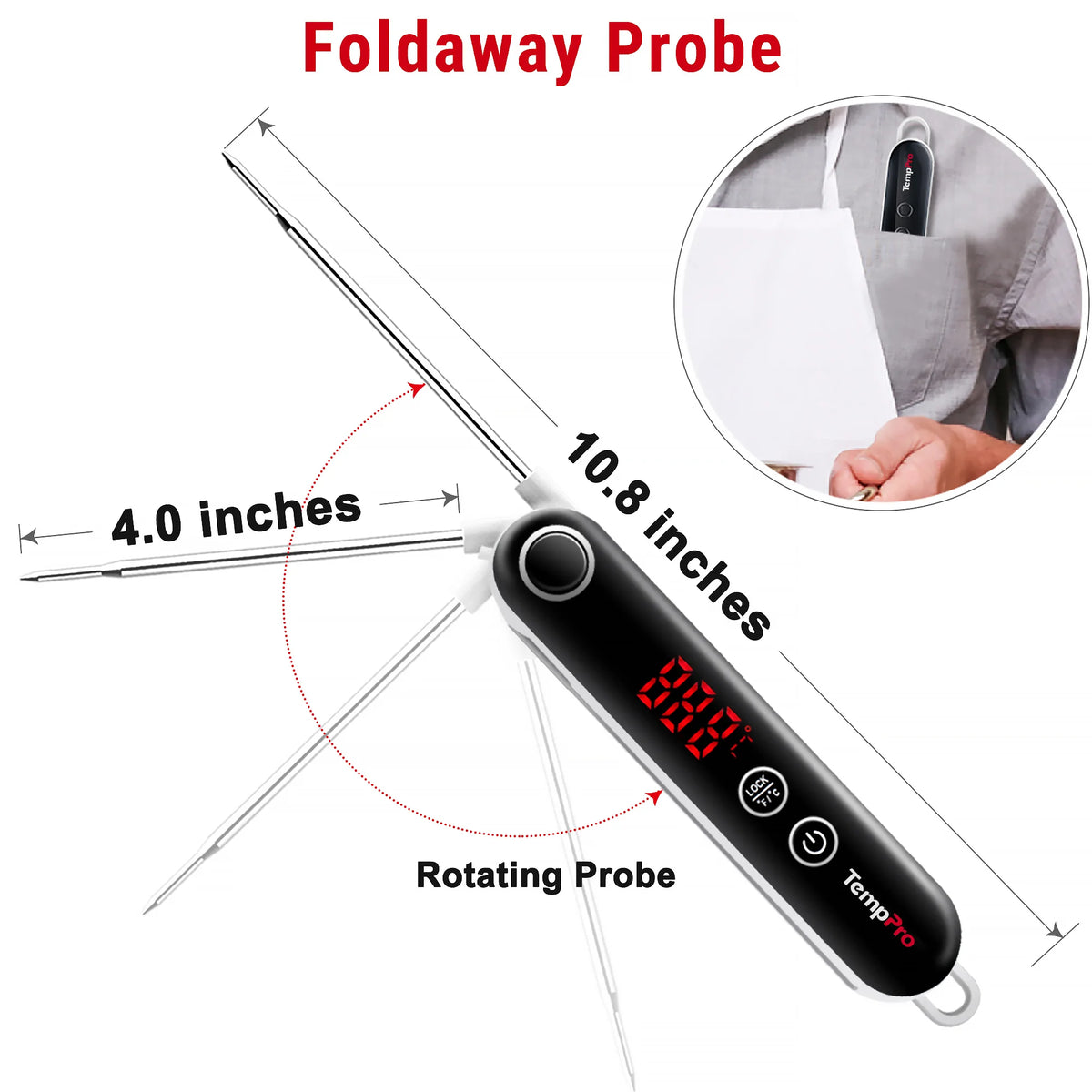 TempPro TempSpike TP961 Wireless Meat Thermometer + TP18S Instant-Read Thermometer — Value Pack