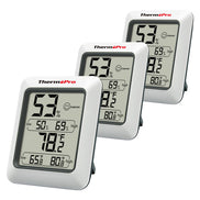 TempPro TP50 – Lot de 3 hygromètres/thermomètres numériques d'intérieur