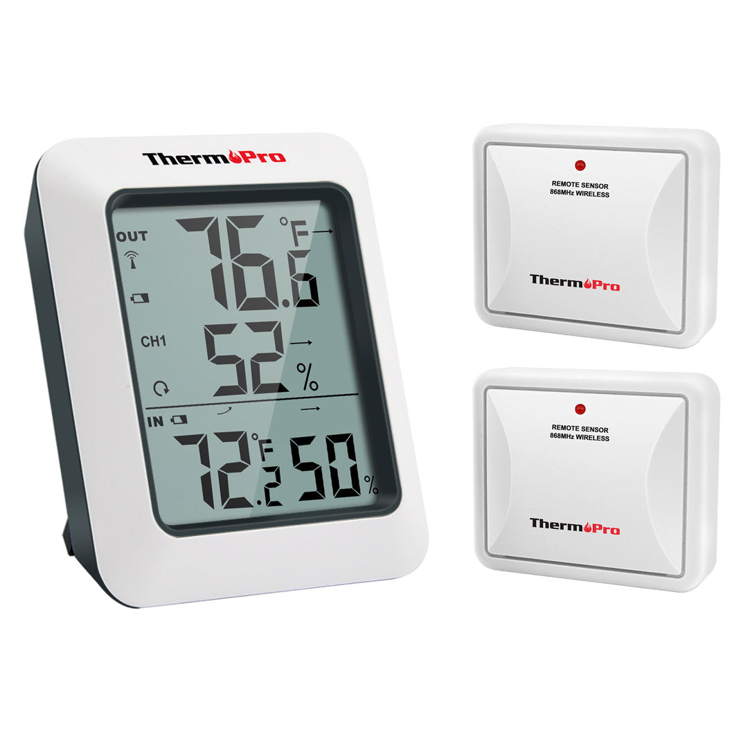Thermomètre et hygromètre sans fil TP60B avec 2 capteurs