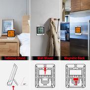 Thermomètre et hygromètre sans fil TempPro TempAir PLUS TP62B intérieur/extérieur — Portée de 150 m, Max/Min