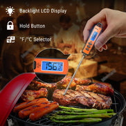 Thermomètre à viande à lecture instantanée TempPro TempSwift CORE TP01A — Lecture en 1 seconde, Sonde de 5,3 pouces