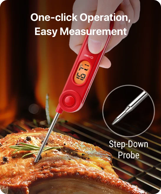 TempPro TP03B Instant-Read Meat Thermometer — 1-Second Digital, Backlit